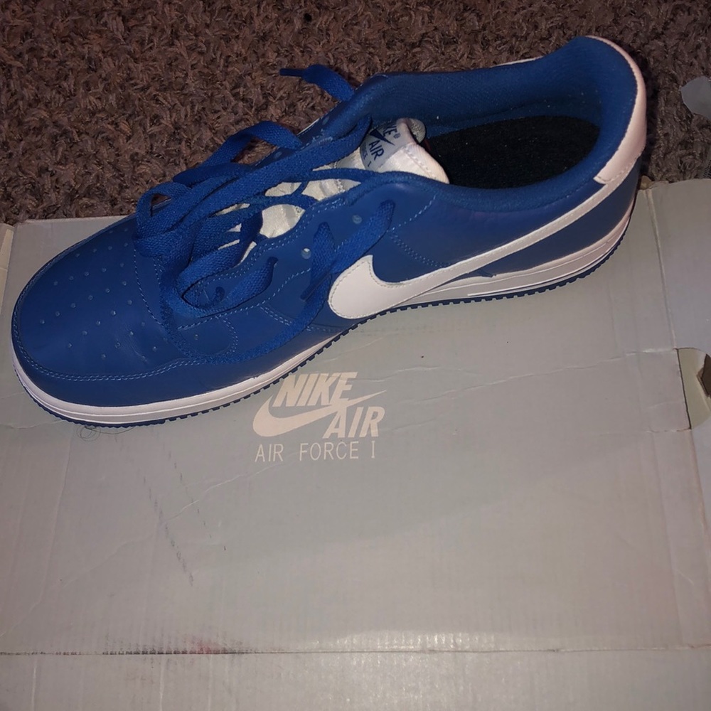 Blue Snakeskin Air Force 1s